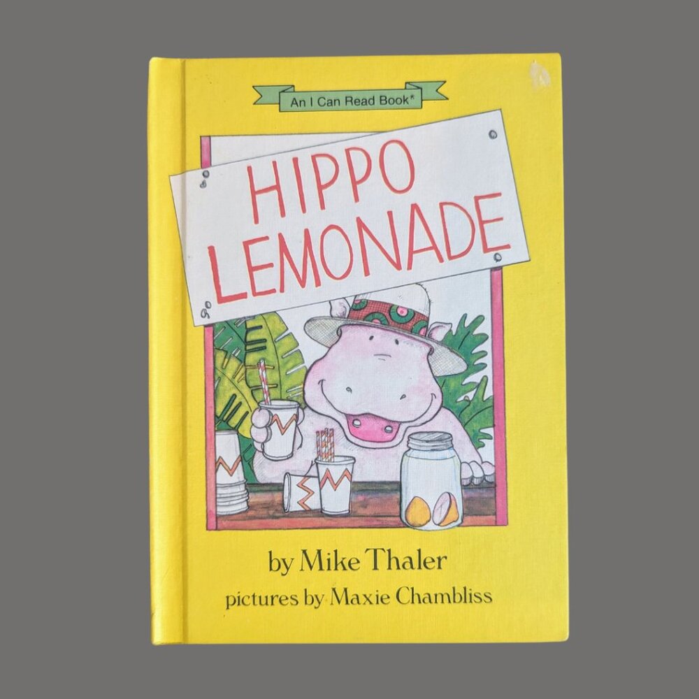 10/$25 Hippo Lemonade Vintage I Can Read Hardcover Book